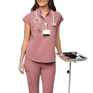 FIGS Rafaela Rose Scrub Top